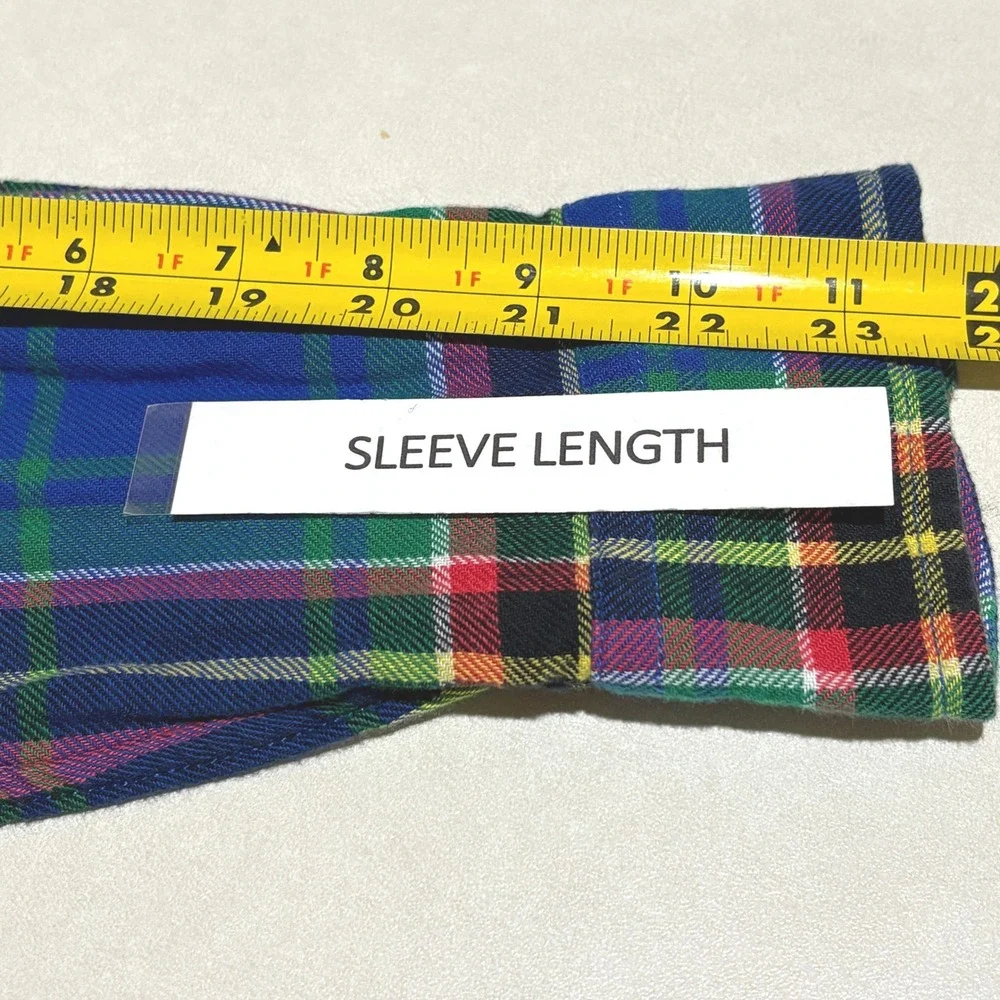 NWOT Ralph Lauren Boys Blue Plaid Flannel Button Down Shirt Size L 14-16 Cotton